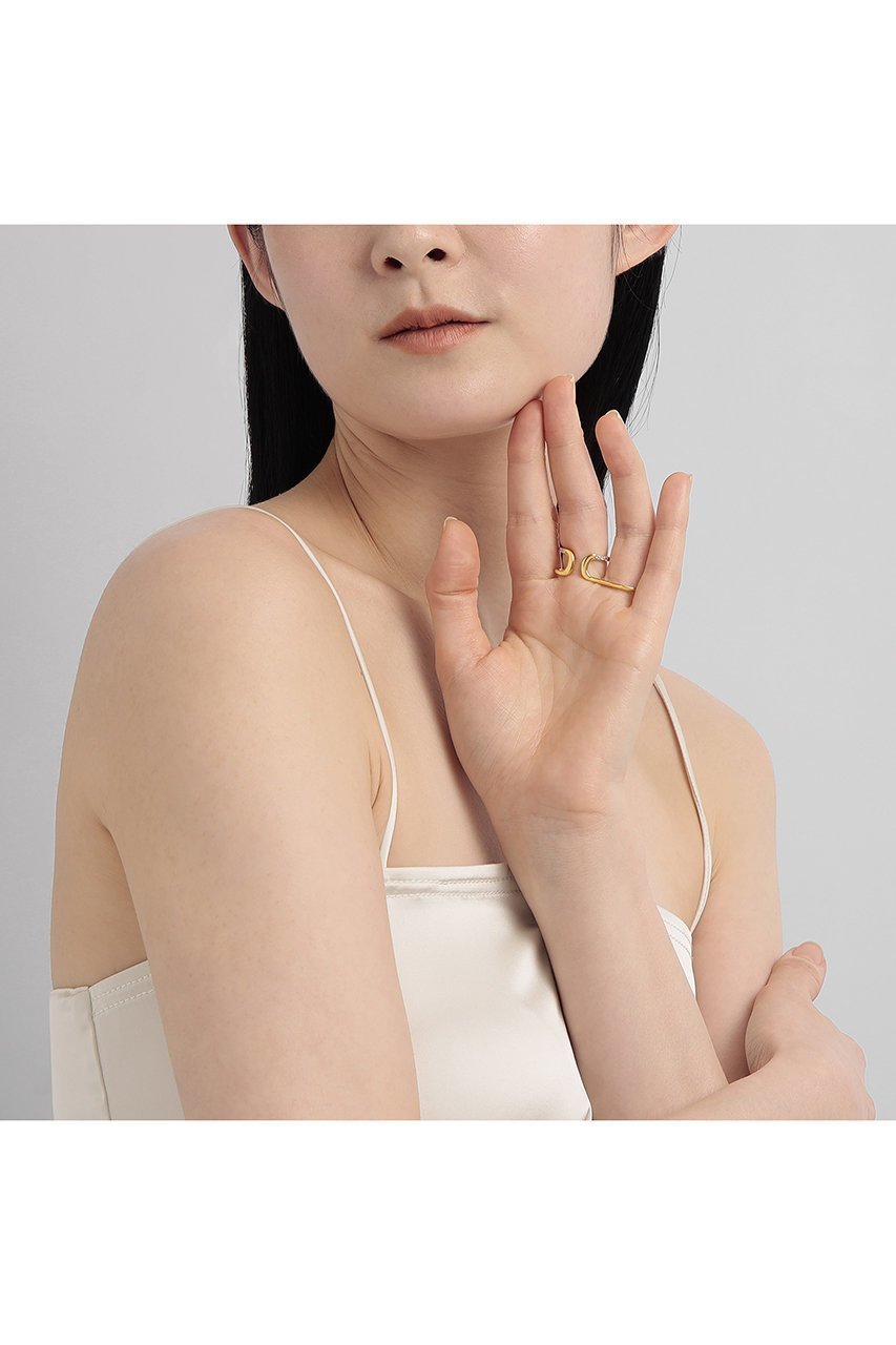 【プラス ヴァンドーム/Plus Vendome】の【ELLE SHOP限定】キュービックジルコニア ダブルフィンガーリング 人気、トレンドファッション・服の通販 founy(ファニー) 　ファッション　Fashion　レディースファッション　Fashion for Women　ジュエリー　Jewelry　クリスタル　Crystal, Swarovski　ダブル　Double, Double-Breasted　メタル　Metal, Metal Parts　other-7|ID: prp329100004950873 ipo3291000000037152763