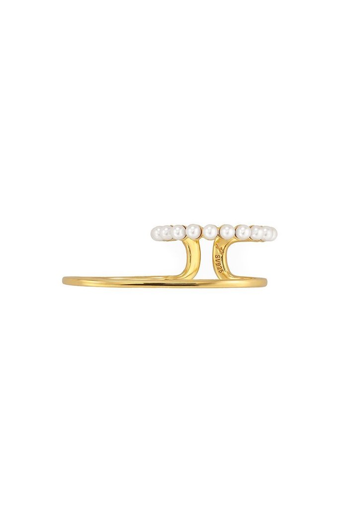 【プラス ヴァンドーム/Plus Vendome】の【ELLE SHOP限定】パール ダブルフィンガーリング インテリア・キッズ・メンズ・レディースファッション・服の通販 founy(ファウニー) https://founy.com/ ファッション Fashion レディースファッション Fashion for Women ジュエリー Jewelry ダブル Double, Double-Breasted バランス Balance, Style Balance パール Pearl, Pearl Accent メタル Metal, Metal Parts |ID: prp329100004950874 ipo3291000000037152765
