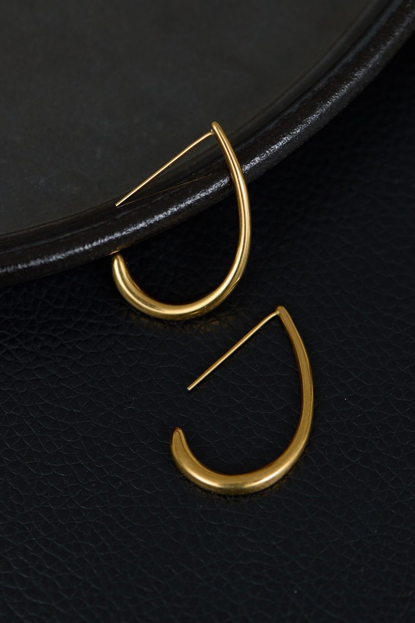 【ガリャルダガランテ/GALLARDAGALANTE】のステンレス カーブフープピアス 人気、トレンドファッション・服の通販 founy(ファニー) 　ファッション　Fashion　レディースファッション　Fashion for Women　ジュエリー　Jewelry　ファッションリング　Fashion Rings　イヤリング・フープ・ドロップタイプ　Hoop, Drop & Clip Earrings　アクセサリー　Fashion Accessories　イヤリング　Earrings　other-2|ID: prp329100004950906 ipo3291000000037152939