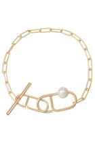 【ナチュラリジュエリ/NATURALI JEWELRY】のクリップチェーンバーエンドブレスレット ゴールド|ID: prp329100004950960 ipo3291000000037335558