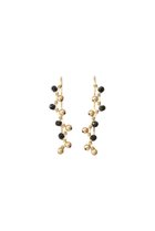 【ナチュラリジュエリ/NATURALI JEWELRY】のウェーブクリップピアス(ブラックスピネルミックス) ブラックスピネル|ID: prp329100004950990 ipo3291000000037335534
