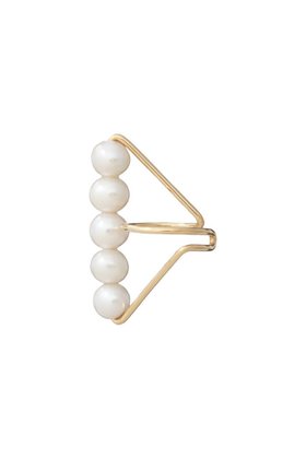 【ナチュラリジュエリ/NATURALI JEWELRY】のクインテットパールイヤーカフ(片耳用) 人気、トレンドファッション・服の通販 founy(ファニー) ファッション Fashion レディースファッション Fashion for Women ジュエリー Jewelry ファッションリング Fashion Rings イヤリング・フープ・ドロップタイプ Hoop, Drop & Clip Earrings イヤリング Earrings イヤーカフ Ear Cuffs スタイリッシュ Stylish, Fashionable ストレート Straight, Straight Cut パーティ Party, Party Style パール Pearl, Pearl Accent 片耳 One-Ear, Single Earring |ID:prp329100004951036