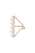 【ナチュラリジュエリ/NATURALI JEWELRY】のクインテットパールイヤーカフ(片耳用) ホワイト|ID: prp329100004951036 ipo3291000000037335522
