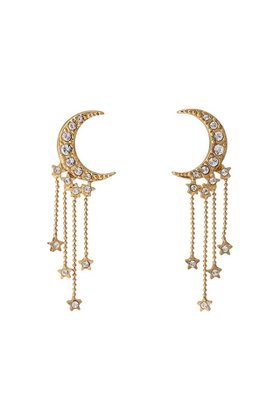 【アデル ビジュー/ADER bijoux】のMOON star fringe ピアス 人気、トレンドファッション・服の通販 founy(ファニー) ファッション Fashion レディースファッション Fashion for Women ジュエリー Jewelry ファッションリング Fashion Rings イヤリング・フープ・ドロップタイプ Hoop, Drop & Clip Earrings イヤリング Earrings エレガント 上品 Elegant オケージョン Occasion Wear シンプル Simple, Minimal フリンジ Fringe, Tassel モチーフ Motif, Design Theme ランダム Random, Irregular |ID:prp329100004951298