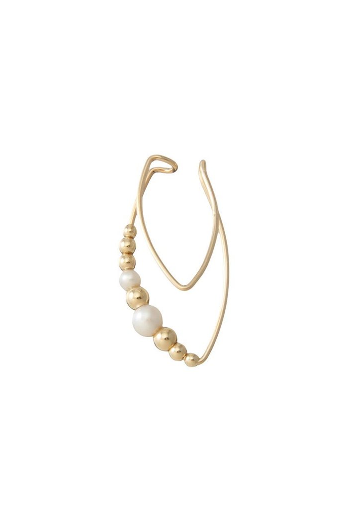 【ナチュラリジュエリ/NATURALI JEWELRY】のダブルラインアーモンドイヤーカフ(左耳用) インテリア・キッズ・メンズ・レディースファッション・服の通販 founy(ファウニー) https://founy.com/ ファッション Fashion レディースファッション Fashion for Women ジュエリー Jewelry ファッションリング Fashion Rings イヤリング・フープ・ドロップタイプ Hoop, Drop & Clip Earrings イヤリング Earrings イヤーカフ Ear Cuffs シンプル Simple, Minimal パーティ Party, Party Style パール Pearl, Pearl Accent フープ Hoop, Hoop Earrings 片耳 One-Ear, Single Earring |ID: prp329100004951352 ipo3291000000037335639