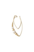 【ナチュラリジュエリ/NATURALI JEWELRY】のダブルラインアーモンドイヤーカフ(左耳用) パール|ID: prp329100004951352 ipo3291000000037335640