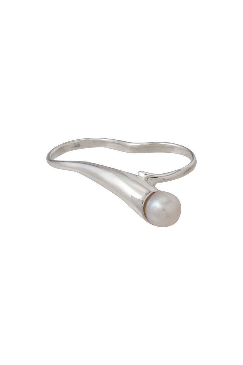 【ナチュラリジュエリ/NATURALI JEWELRY】のSILVER カロスダブルフィンガーリング インテリア・キッズ・メンズ・レディースファッション・服の通販 founy(ファニー) 　ファッション　Fashion　レディースファッション　Fashion for Women　ジュエリー　Jewelry　なめらか　Smooth, Silky Texture　シルバー　Silver, Metallic Silver　パール　Pearl, Pearl Accent　フォルム　Silhouette, Form　モチーフ　Motif, Design Theme　エレガント 上品　Elegant　パール|ID: prp329100004951423 ipo3291000000037156304