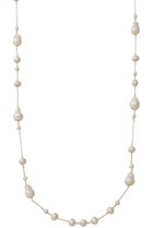 【ナチュラリジュエリ/NATURALI JEWELRY】のミニバロックパール ステーションネックレス パール|ID: prp329100004951426 ipo3291000000037335655