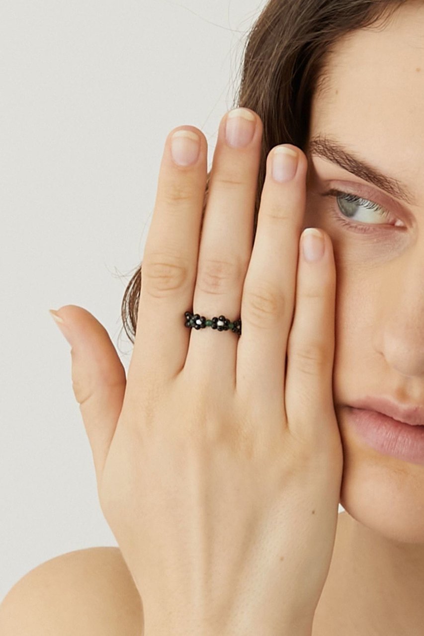 【アルティーダ ウード/ARTIDA OUD】のamulette 「邪気を払い目標達成へ繋げる」オニキス フラワー リング 人気、トレンドファッション・服の通販 founy(ファニー) 　ファッション　Fashion　レディースファッション　Fashion for Women　ジュエリー　Jewelry　インド　Indian Textile　フラワー　Flower, Floral　other-2|ID: prp329100004951453 ipo3291000000037156471