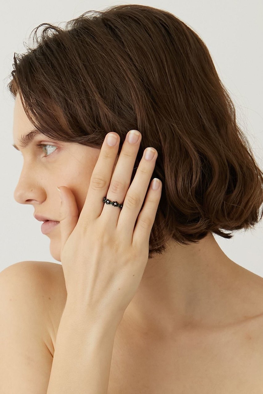 【アルティーダ ウード/ARTIDA OUD】のamulette 「邪気を払い目標達成へ繋げる」オニキス フラワー リング 人気、トレンドファッション・服の通販 founy(ファニー) 　ファッション　Fashion　レディースファッション　Fashion for Women　ジュエリー　Jewelry　インド　Indian Textile　フラワー　Flower, Floral　other-6|ID: prp329100004951453 ipo3291000000037156475