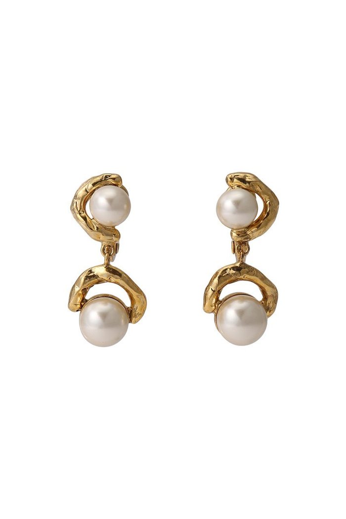 【アデル ビジュー/ADER bijoux】のVAGUE double イヤリング インテリア・キッズ・メンズ・レディースファッション・服の通販 founy(ファニー) https://founy.com/ ファッション Fashion レディースファッション Fashion for Women ジュエリー Jewelry ファッションリング Fashion Rings イヤリング・フープ・ドロップタイプ Hoop, Drop & Clip Earrings イヤリング Earrings オケージョン Occasion Wear ガラス Glass, Glassware パール Pearl, Pearl Accent メタル Metal, Metal Parts モチーフ Motif, Design Theme |ID: prp329100004951619 ipo3291000000037157482