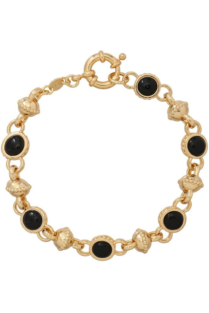 【デイジー ロンドン/DAISY LONDON】の【Polly Sayer】Black Onyx Chain ブレスレット ゴールド インテリア・キッズ・メンズ・レディースファッション・服の通販 founy(ファウニー) https://founy.com/ ファッション Fashion レディースファッション Fashion for Women ジュエリー Jewelry チェーン＆カフブレスレット Cuff & Chain Bracelets バングル・カフブレスレット Bangles & Cuff Bracelets エレガント 上品 Elegant ジュエリー Jewelry, Accessories ネックレス Necklace, Pendant Necklace ブレスレット Bracelet, Wristband |ID: prp329100004951640 ipo3291000000037157621