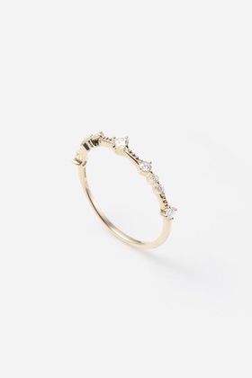 【オールニーク/ALLNIQUE】のLayered Prong milgrain ダイヤモンド リング 人気、トレンドファッション・服の通販 founy(ファニー) ファッション Fashion レディースファッション Fashion for Women ジュエリー Jewelry クラシカル Classical, Vintage-Inspired ダイヤモンド Diamond, Brilliant Cut エレガント 上品 Elegant |ID:prp329100004951689