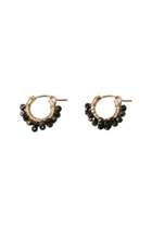 【ナチュラリジュエリ/NATURALI JEWELRY】のブラックスピネルミスティ 巻きフープピアス ブラックスピネル|ID: prp329100004951824 ipo3291000000037335689