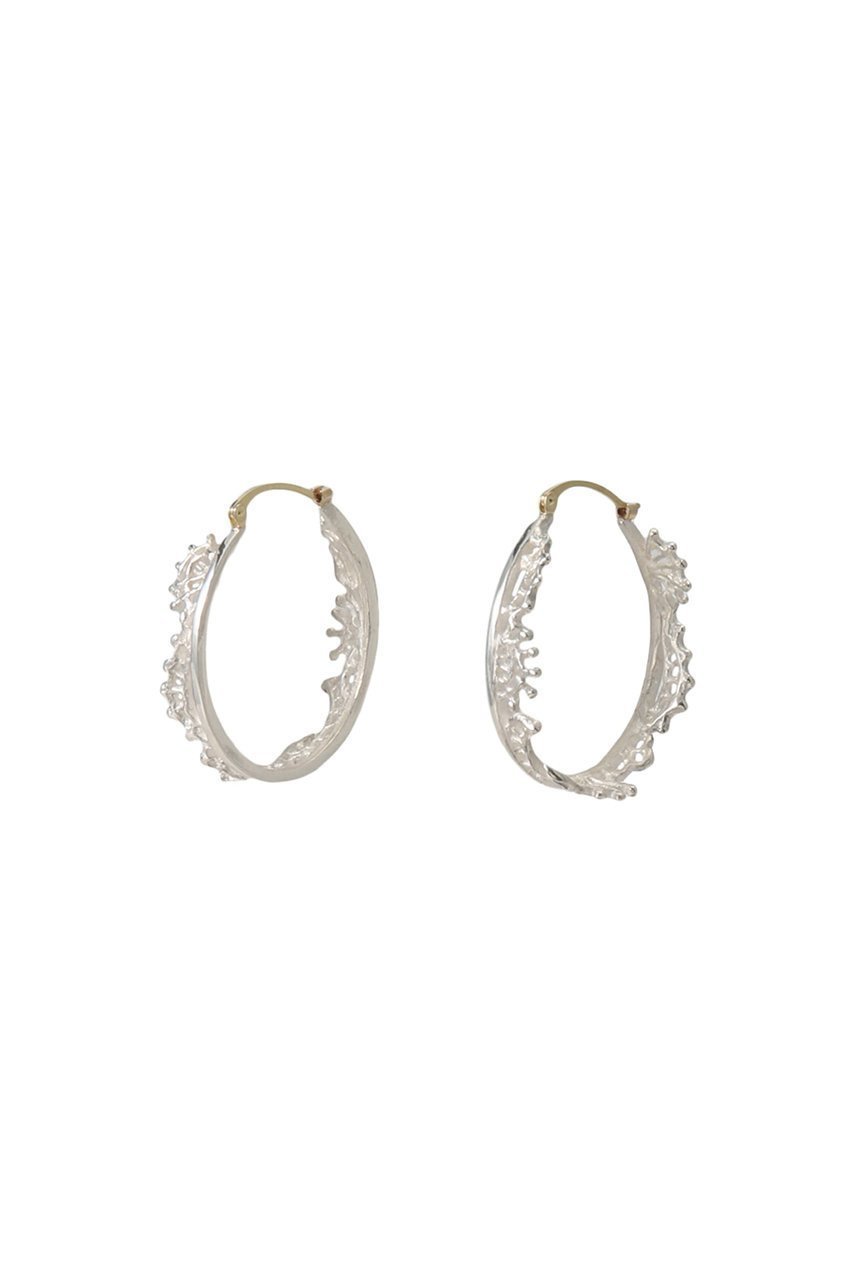 【カオル/KAORU】のFUSION シルバー ピアス L インテリア・キッズ・メンズ・レディースファッション・服の通販 founy(ファニー) 　ファッション　Fashion　レディースファッション　Fashion for Women　ジュエリー　Jewelry　ファッションリング　Fashion Rings　イヤリング・フープ・ドロップタイプ　Hoop, Drop & Clip Earrings　イヤリング　Earrings　シルバー　Silver, Metallic Silver　シンプル　Simple, Minimal　フープ　Hoop, Hoop Earrings　モチーフ　Motif, Design Theme　レース　Lace, Lace Fabric　夏　Summer　春　Spring　S/S・春夏　SS, Spring/Summer, Warm Season　シルバー|ID: prp329100004951864 ipo3291000000037159025