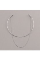 【プラス ヴァンドーム/Plus Vendome】のチョーカー ネックレス 人気、トレンドファッション・服の通販 founy(ファニー) ファッション Fashion レディースファッション Fashion for Women ジュエリー Jewelry ネックレス Necklaces & Pendants おすすめ Recommended / Our Picks シンプル Simple, Minimal ジャケット Jacket, Outerwear チェーン Chain, Chain Strap ネックレス Necklace, Pendant Necklace thumbnail シルバー|ID: prp329100004951972 ipo3291000000037159675