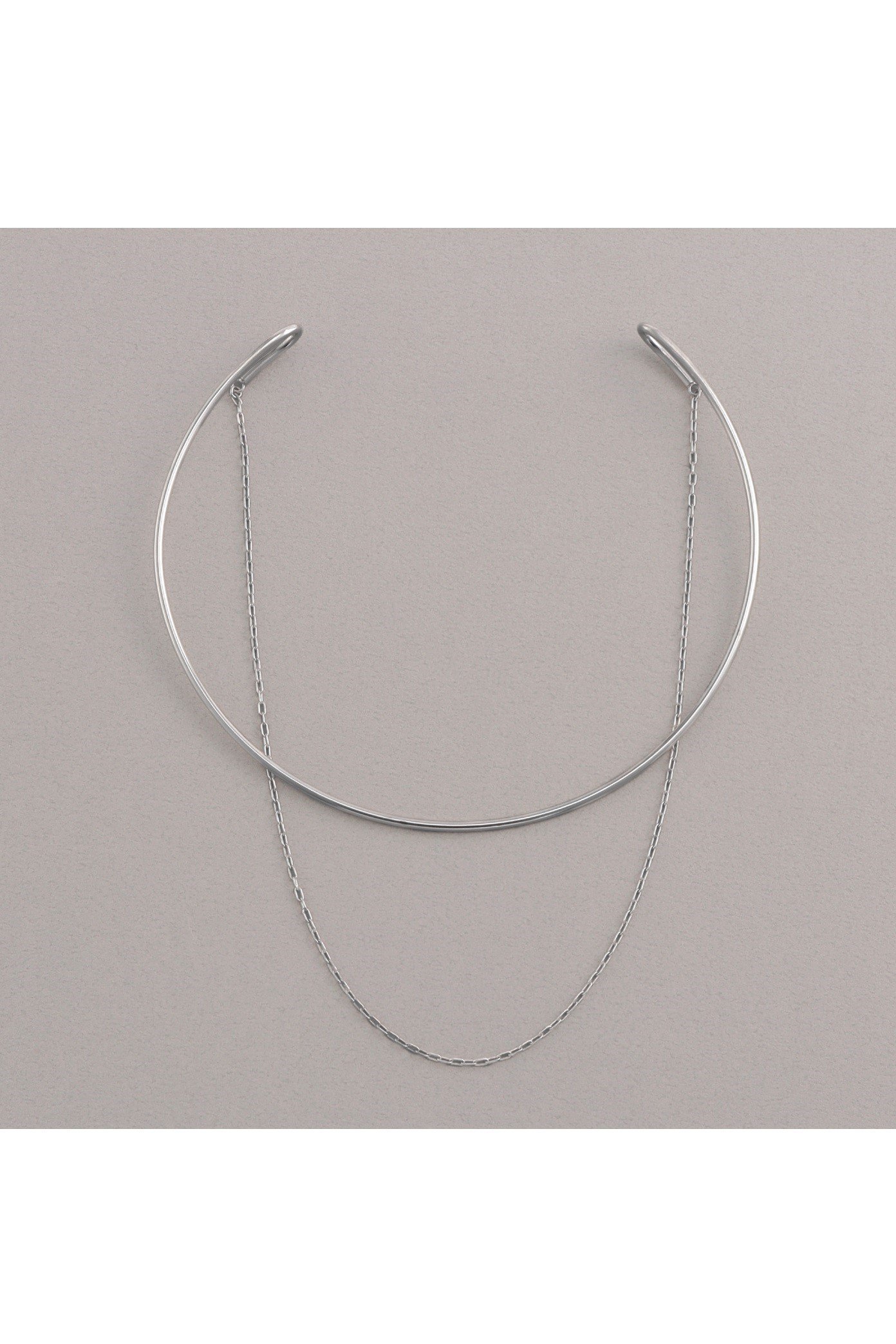 【プラス ヴァンドーム/Plus Vendome】のチョーカー ネックレス インテリア・キッズ・メンズ・レディースファッション・服の通販 founy(ファニー) 　ファッション　Fashion　レディースファッション　Fashion for Women　ジュエリー　Jewelry　ネックレス　Necklaces & Pendants　おすすめ　Recommended / Our Picks　シンプル　Simple, Minimal　ジャケット　Jacket, Outerwear　チェーン　Chain, Chain Strap　ネックレス　Necklace, Pendant Necklace　シルバー|ID: prp329100004951972 ipo3291000000037159675