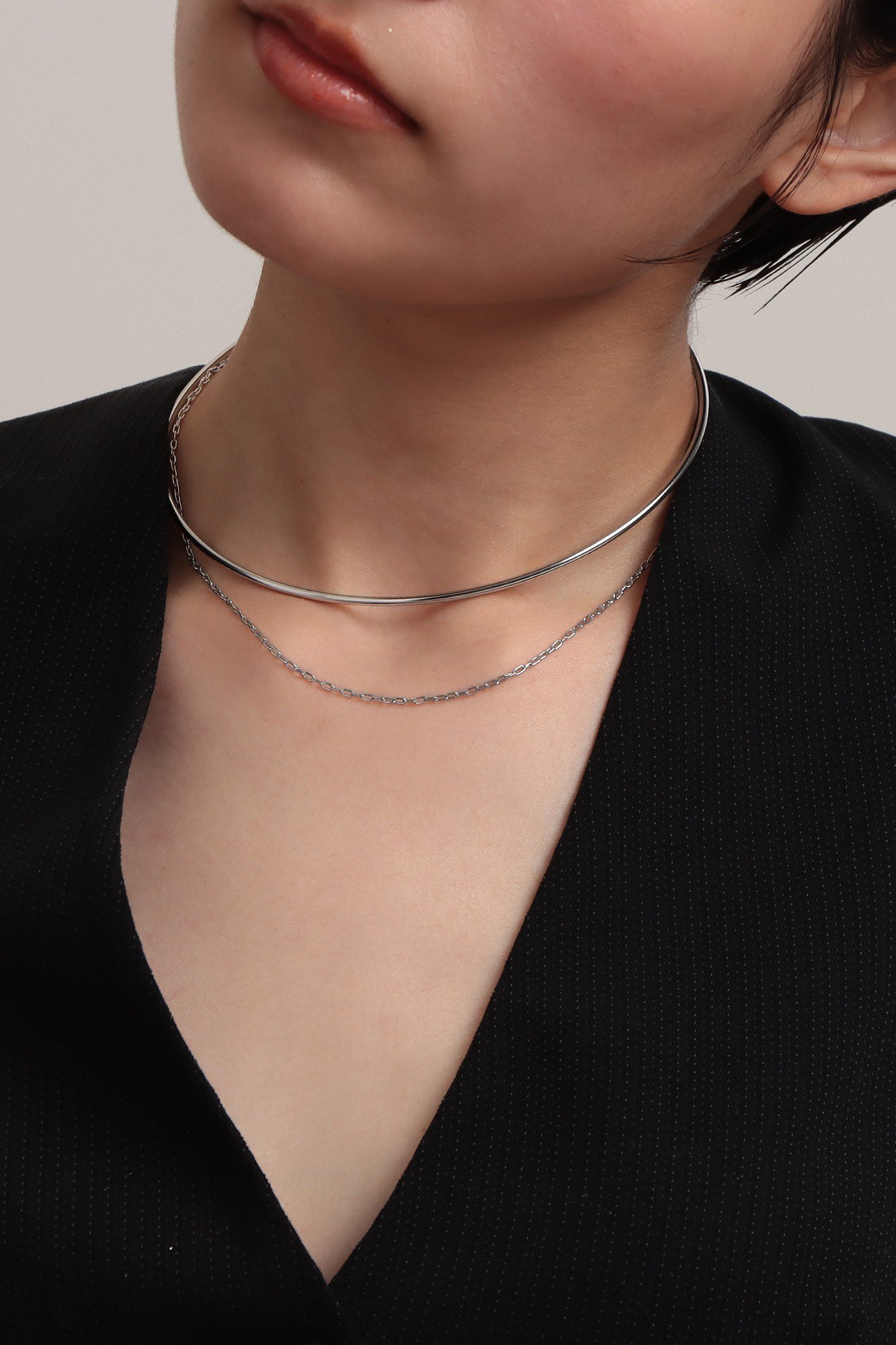 【プラス ヴァンドーム/Plus Vendome】のチョーカー ネックレス 人気、トレンドファッション・服の通販 founy(ファニー) 　ファッション　Fashion　レディースファッション　Fashion for Women　ジュエリー　Jewelry　ネックレス　Necklaces & Pendants　おすすめ　Recommended / Our Picks　シンプル　Simple, Minimal　ジャケット　Jacket, Outerwear　チェーン　Chain, Chain Strap　ネックレス　Necklace, Pendant Necklace　other-4|ID: prp329100004951972 ipo3291000000037159678