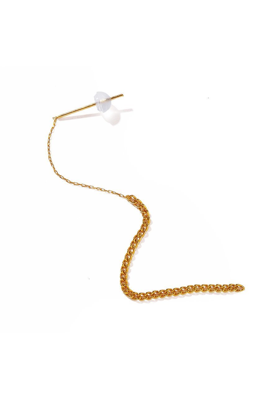 【ルボンボン/les bonbon】のK18 calmness ピアス(片耳用) 人気、トレンドファッション・服の通販 founy(ファニー) 　ファッション　Fashion　レディースファッション　Fashion for Women　ジュエリー　Jewelry　ファッションリング　Fashion Rings　イヤリング・フープ・ドロップタイプ　Hoop, Drop & Clip Earrings　イヤリング　Earrings　チェーン　Chain, Chain Strap　片耳　One-Ear, Single Earring　other-4|ID: prp329100004952005 ipo3291000000037159870