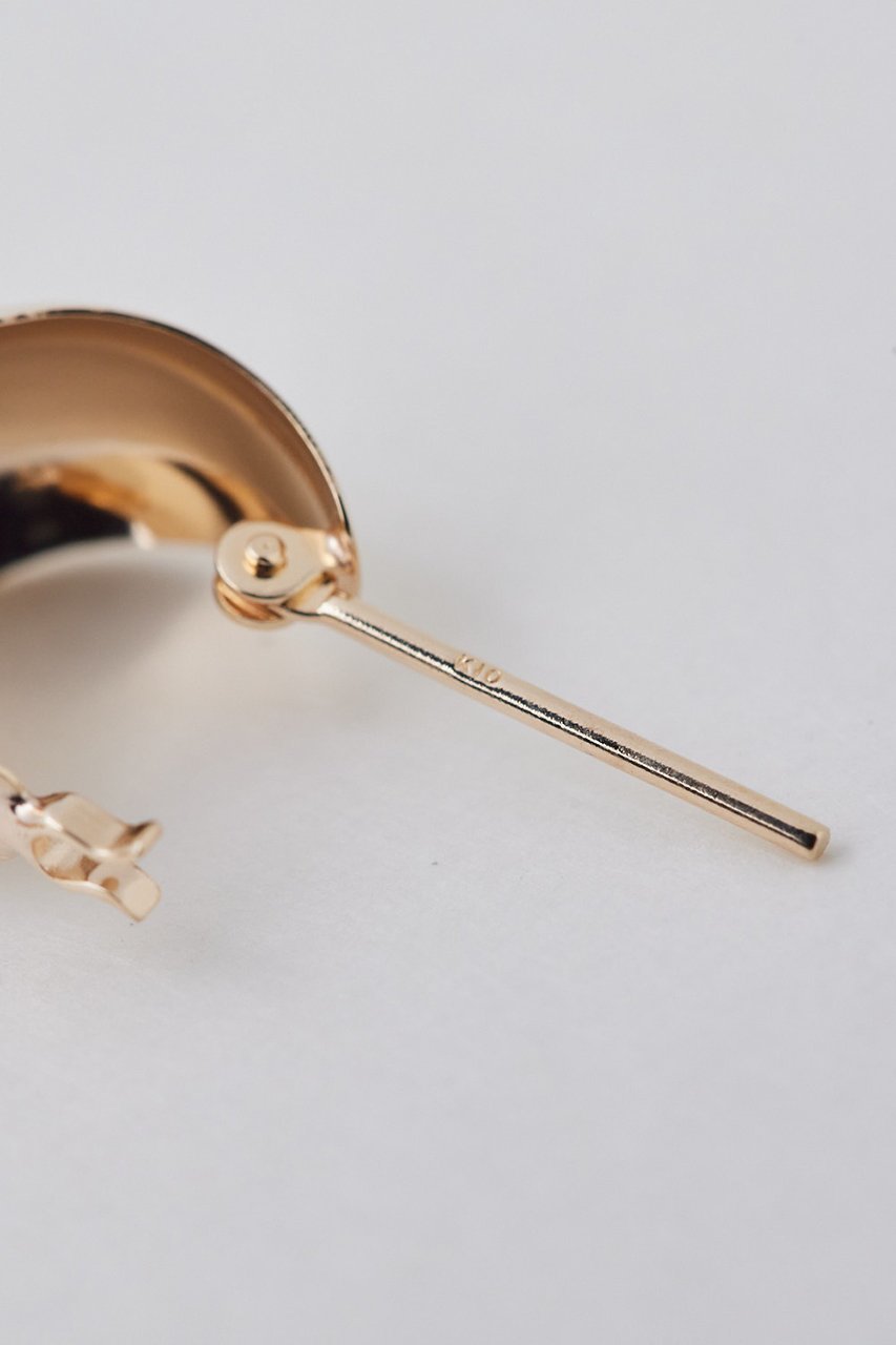 【ガリャルダガランテ/GALLARDAGALANTE】の【2.718】フープスモールピアス 人気、トレンドファッション・服の通販 founy(ファニー) 　ファッション　Fashion　レディースファッション　Fashion for Women　ジュエリー　Jewelry　ファッションリング　Fashion Rings　イヤリング・フープ・ドロップタイプ　Hoop, Drop & Clip Earrings　イエロー　Yellow　イヤリング　Earrings　エレガント 上品　Elegant　シンプル　Simple, Minimal　フォルム　Silhouette, Form　フープ　Hoop, Hoop Earrings　other-5|ID: prp329100004952170 ipo3291000000037160850