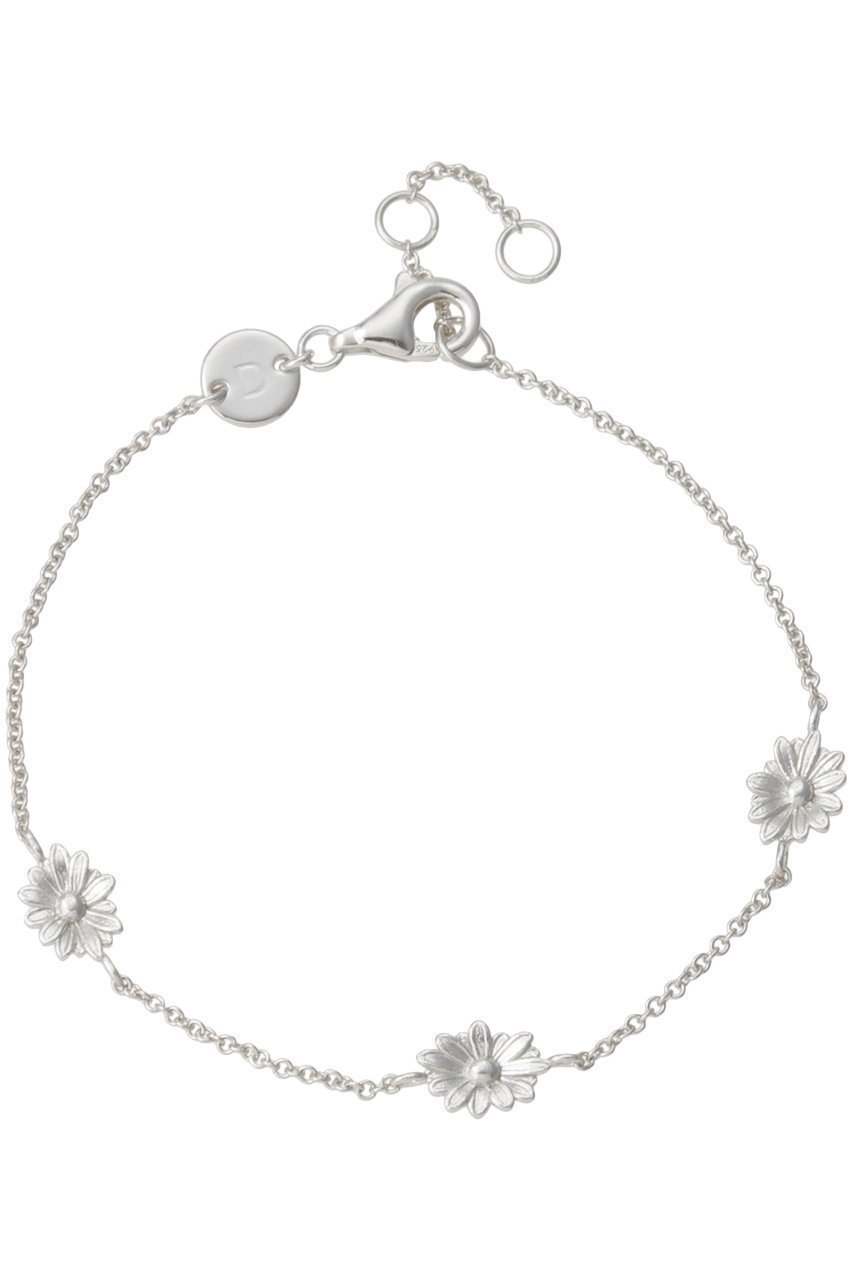 【デイジー ロンドン/DAISY LONDON】のDAISY CHAIN FLOWER ブレスレット インテリア・キッズ・メンズ・レディースファッション・服の通販 founy(ファニー) 　ファッション　Fashion　レディースファッション　Fashion for Women　ジュエリー　Jewelry　チェーン＆カフブレスレット　Cuff & Chain Bracelets　バングル・カフブレスレット　Bangles & Cuff Bracelets　クール　Cool, Chic　コレクション　Collection, Seasonal Line　シルバー　Silver, Metallic Silver　ブレスレット　Bracelet, Wristband　エレガント 上品　Elegant　シルバー|ID: prp329100004952389 ipo3291000000037162176