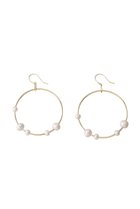【ナチュラリジュエリ/NATURALI JEWELRY】のFlowサークルピアス パール|ID: prp329100004952429 ipo3291000000037335788