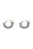 【ナチュラリジュエリ/NATURALI JEWELRY】のサファイア巻きフープピアス S サファイア|ID: prp329100004952458 ipo3291000000037335858