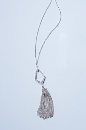 【デイジーリン/DAISY LIN】 Necklace “Art Deco Silver Tassel”大人の最旬トレンドファッション＆コーディネート founy(ファウニー) ファッション Fashion レディースファッション Fashion for Women ジュエリー Jewelry ネックレス Necklaces & Pendants エレガント 上品 Elegant シルバー Silver, Metallic Silver シンプル Simple, Minimal ストーン Stone, Gem-Like タッセル Tassel, Fringe ネックレス Necklace, Pendant Necklace モダン Modern, Contemporary モチーフ Motif, Design Theme ロング Long, Long-Length 人気 Popular, Best Seller 春 Spring |ID:prp329100004952652