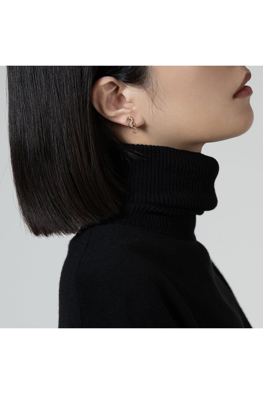 【ビジュードエム/Bijou de M】の【受注生産】たつのおとしごピアス(片耳用) 人気、トレンドファッション・服の通販 founy(ファニー) 　ファッション　Fashion　レディースファッション　Fashion for Women　ジュエリー　Jewelry　ファッションリング　Fashion Rings　イヤリング・フープ・ドロップタイプ　Hoop, Drop & Clip Earrings　おすすめ　Recommended / Our Picks　アクセサリー　Fashion Accessories　イヤリング　Earrings　人気　Popular, Best Seller　片耳　One-Ear, Single Earring　other-5|ID: prp329100004952675 ipo3291000000037163917