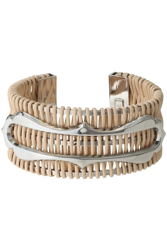 【アデル ビジュー/ADER bijoux】のVINTAGE METAL frame rattan バングル インテリア・キッズ・メンズ・レディースファッション・服の通販 founy(ファニー) https://founy.com/ ファッション Fashion レディースファッション Fashion for Women ジュエリー Jewelry チェーン＆カフブレスレット Cuff & Chain Bracelets バングル・カフブレスレット Bangles & Cuff Bracelets サマー Summer, Summer Style シルバー Silver, Metallic Silver スタイリッシュ Stylish, Fashionable バングル Bangle, Bracelet ビジュー Bijou, Jewel-like Accent フランス France, French ラタン Rattan, Woven Rattan 夏 Summer |ID: prp329100004952741 ipo3291000000037164318