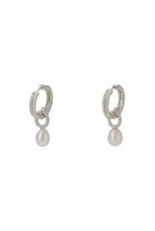 【デイジー ロンドン/DAISY LONDON】のDOUBLE ROPE PEARL DROP ピアス シルバー|ID: prp329100004952952 ipo3291000000037165609