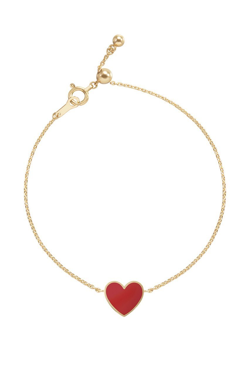 【ビジュードエム/Bijou de M】の【受注生産】リバーシブルハートブレスレット インテリア・キッズ・メンズ・レディースファッション・服の通販 founy(ファニー) 　ファッション　Fashion　レディースファッション　Fashion for Women　ジュエリー　Jewelry　チェーン＆カフブレスレット　Cuff & Chain Bracelets　バングル・カフブレスレット　Bangles & Cuff Bracelets　おすすめ　Recommended / Our Picks　イエロー　Yellow　ダイヤモンド　Diamond, Brilliant Cut　チェーン　Chain, Chain Strap　フィット　Fit, Slim Fit　ブレスレット　Bracelet, Wristband　ベーシック　Basic, Essential　モチーフ　Motif, Design Theme　リバーシブル　Reversible, Two-Sided　レッド|ID: prp329100004952977 ipo3291000000037165755