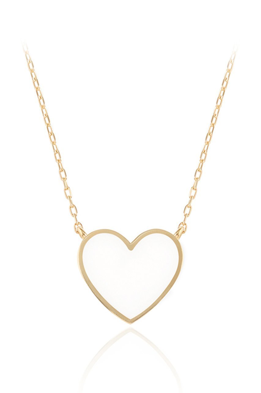 【ビジュードエム/Bijou de M】の【受注生産】リバーシブルハートネックレス インテリア・キッズ・メンズ・レディースファッション・服の通販 founy(ファニー) 　ファッション　Fashion　レディースファッション　Fashion for Women　ジュエリー　Jewelry　ネックレス　Necklaces & Pendants　おすすめ　Recommended / Our Picks　イエロー　Yellow　ダイヤモンド　Diamond, Brilliant Cut　チェーン　Chain, Chain Strap　ネックレス　Necklace, Pendant Necklace　ベーシック　Basic, Essential　リバーシブル　Reversible, Two-Sided　定番　Standard, Basic Item　ホワイト|ID: prp329100004952979 ipo3291000000037165772