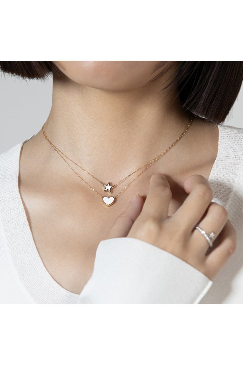 【ビジュードエム/Bijou de M】の【受注生産】リバーシブルハートネックレス 人気、トレンドファッション・服の通販 founy(ファニー) 　ファッション　Fashion　レディースファッション　Fashion for Women　ジュエリー　Jewelry　ネックレス　Necklaces & Pendants　おすすめ　Recommended / Our Picks　イエロー　Yellow　ダイヤモンド　Diamond, Brilliant Cut　チェーン　Chain, Chain Strap　ネックレス　Necklace, Pendant Necklace　ベーシック　Basic, Essential　リバーシブル　Reversible, Two-Sided　定番　Standard, Basic Item　other-6|ID: prp329100004952979 ipo3291000000037165777