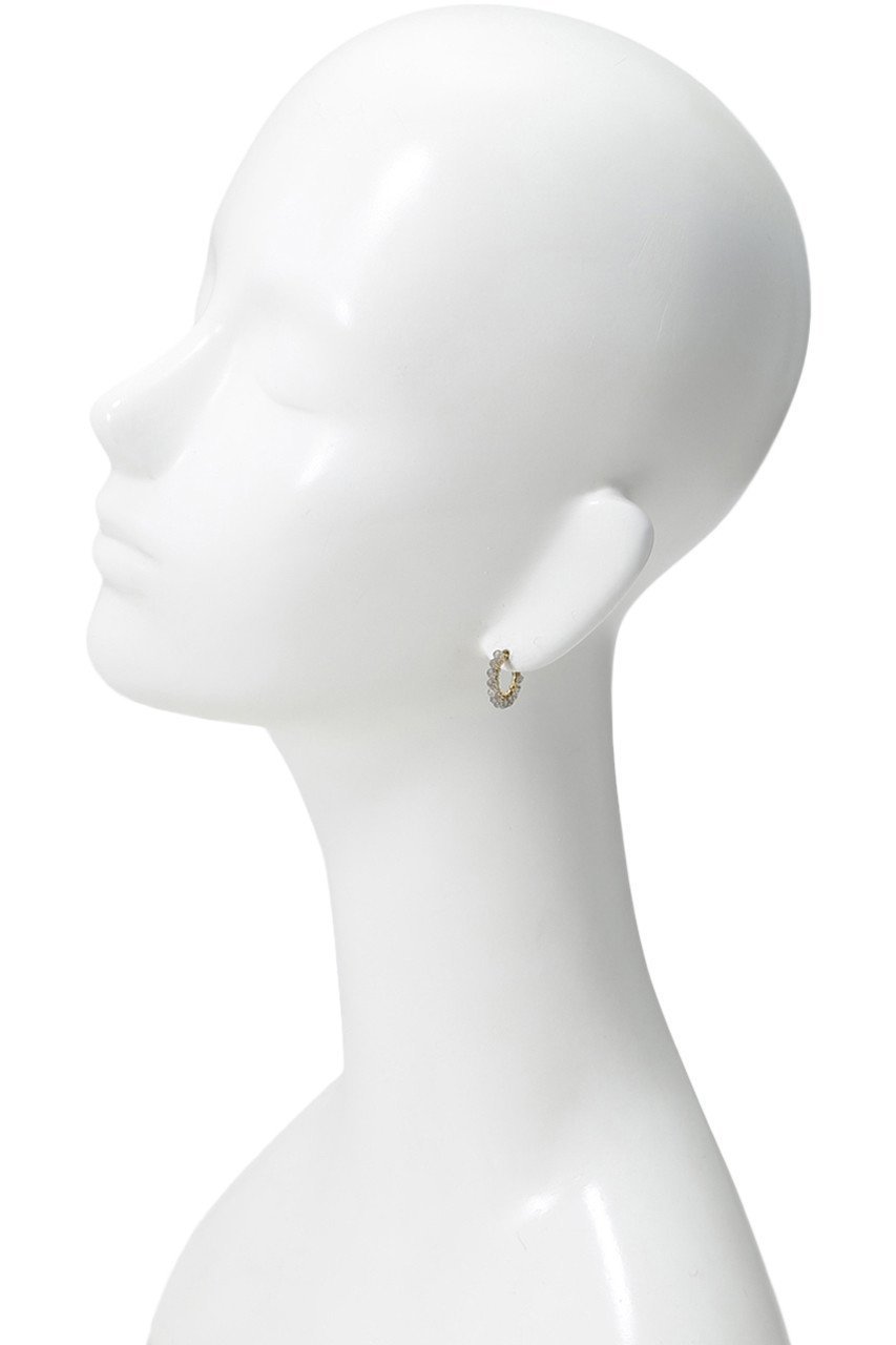 【ナチュラリジュエリ/NATURALI JEWELRY】のラブラドライト巻きフープイヤリング S 人気、トレンドファッション・服の通販 founy(ファニー) 　ファッション　Fashion　レディースファッション　Fashion for Women　ジュエリー　Jewelry　ファッションリング　Fashion Rings　イヤリング・フープ・ドロップタイプ　Hoop, Drop & Clip Earrings　イヤリング　Earrings　フェミニン　Feminine, Girly　フープ　Hoop, Hoop Earrings　定番　Standard, Basic Item　other-2|ID: prp329100004952987 ipo3291000000037165821