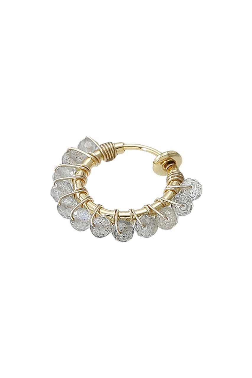 【ナチュラリジュエリ/NATURALI JEWELRY】のラブラドライト巻きフープイヤリング S 人気、トレンドファッション・服の通販 founy(ファニー) 　ファッション　Fashion　レディースファッション　Fashion for Women　ジュエリー　Jewelry　ファッションリング　Fashion Rings　イヤリング・フープ・ドロップタイプ　Hoop, Drop & Clip Earrings　イヤリング　Earrings　フェミニン　Feminine, Girly　フープ　Hoop, Hoop Earrings　定番　Standard, Basic Item　other-3|ID: prp329100004952987 ipo3291000000037165822
