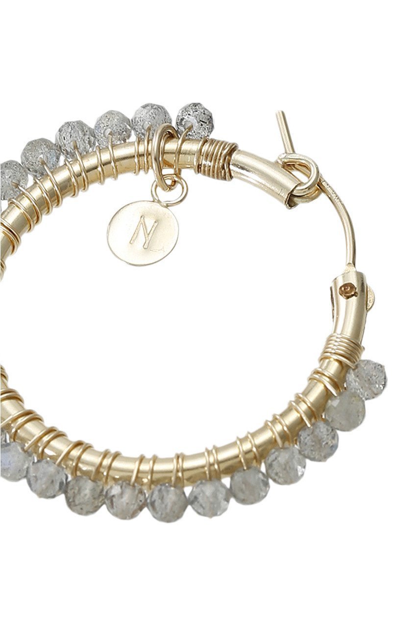 【ナチュラリジュエリ/NATURALI JEWELRY】のラブラドライト巻きフープピアス M 人気、トレンドファッション・服の通販 founy(ファニー) 　ファッション　Fashion　レディースファッション　Fashion for Women　ジュエリー　Jewelry　ファッションリング　Fashion Rings　イヤリング・フープ・ドロップタイプ　Hoop, Drop & Clip Earrings　イヤリング　Earrings　シンプル　Simple, Minimal　フープ　Hoop, Hoop Earrings　定番　Standard, Basic Item　other-5|ID: prp329100004952988 ipo3291000000037165829