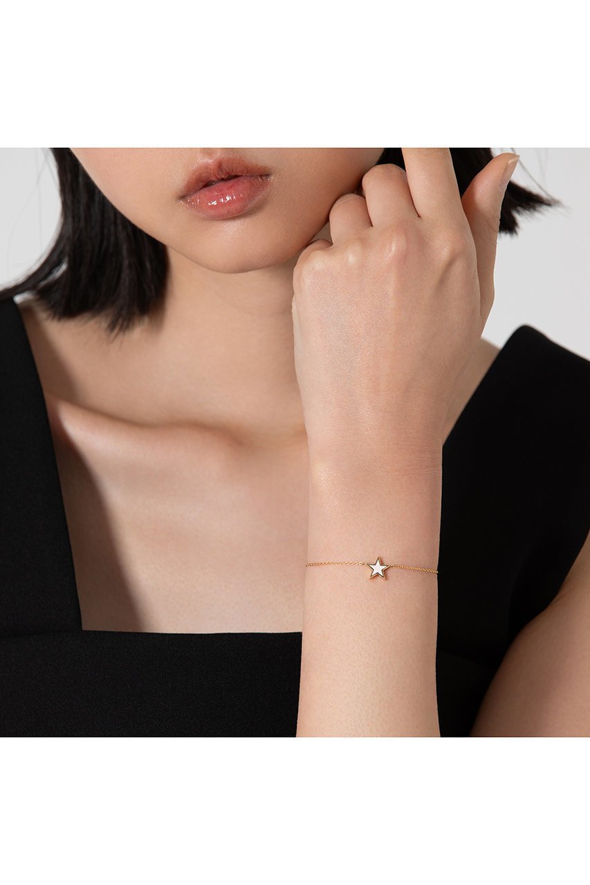 【ビジュードエム/Bijou de M】の【受注生産】リバーシブルスターブレスレット 人気、トレンドファッション・服の通販 founy(ファニー) 　ファッション　Fashion　レディースファッション　Fashion for Women　ジュエリー　Jewelry　チェーン＆カフブレスレット　Cuff & Chain Bracelets　バングル・カフブレスレット　Bangles & Cuff Bracelets　おすすめ　Recommended / Our Picks　イエロー　Yellow　ダイヤモンド　Diamond, Brilliant Cut　チェーン　Chain, Chain Strap　フィット　Fit, Slim Fit　ブレスレット　Bracelet, Wristband　ベーシック　Basic, Essential　モチーフ　Motif, Design Theme　リバーシブル　Reversible, Two-Sided　other-2|ID: prp329100004953039 ipo3291000000037166119