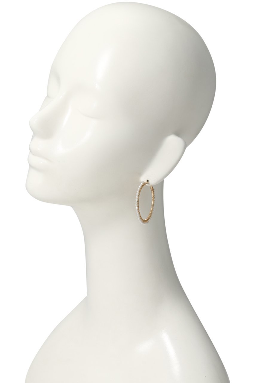 【ナチュラリジュエリ/NATURALI JEWELRY】のパール巻フープピアス L 人気、トレンドファッション・服の通販 founy(ファニー) 　ファッション　Fashion　レディースファッション　Fashion for Women　ジュエリー　Jewelry　ファッションリング　Fashion Rings　イヤリング・フープ・ドロップタイプ　Hoop, Drop & Clip Earrings　イヤリング　Earrings　シンプル　Simple, Minimal　パール　Pearl, Pearl Accent　フェミニン　Feminine, Girly　フープ　Hoop, Hoop Earrings　定番　Standard, Basic Item　other-2|ID: prp329100004953044 ipo3291000000037166145