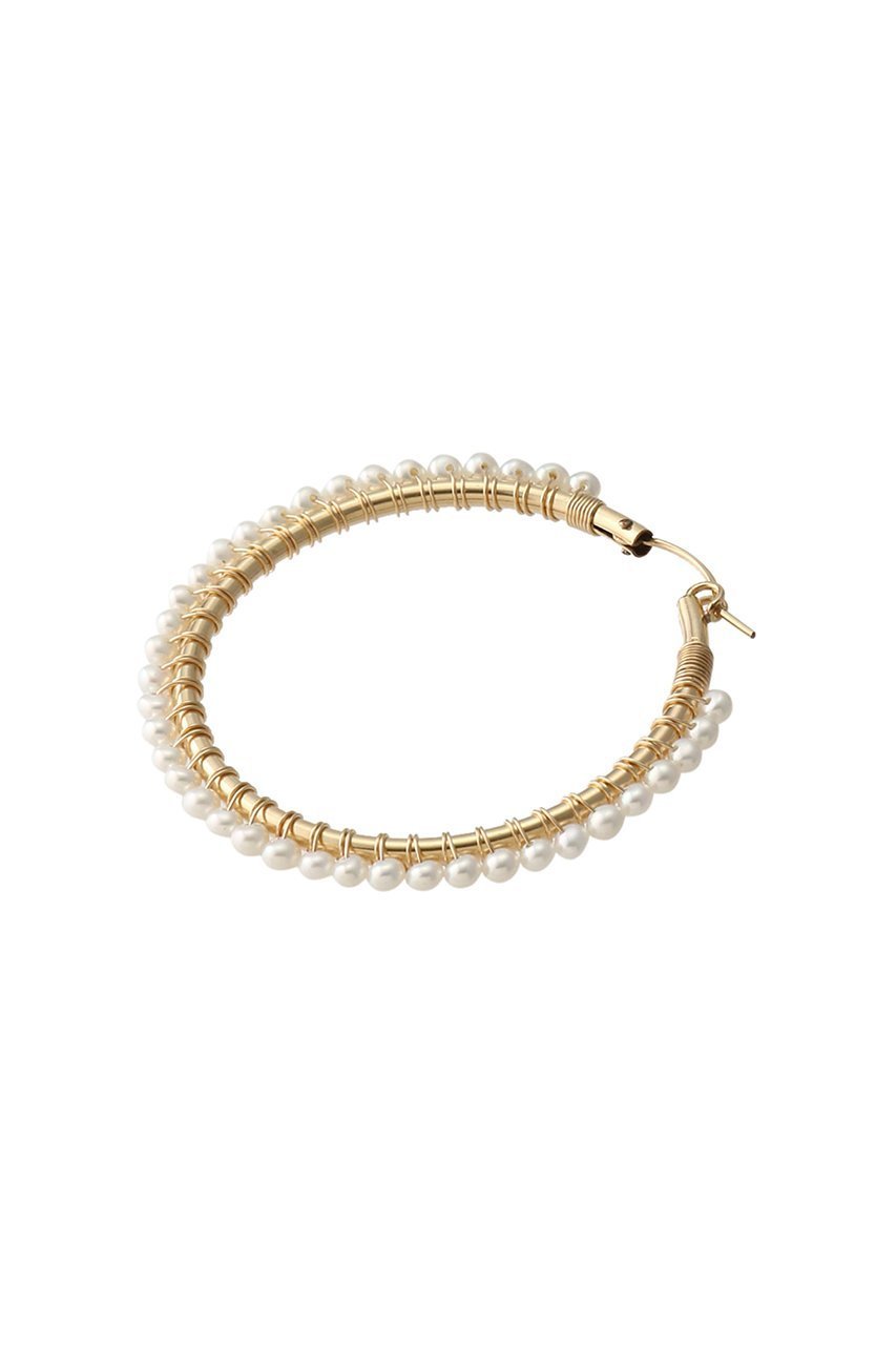 【ナチュラリジュエリ/NATURALI JEWELRY】のパール巻フープピアス L 人気、トレンドファッション・服の通販 founy(ファニー) 　ファッション　Fashion　レディースファッション　Fashion for Women　ジュエリー　Jewelry　ファッションリング　Fashion Rings　イヤリング・フープ・ドロップタイプ　Hoop, Drop & Clip Earrings　イヤリング　Earrings　シンプル　Simple, Minimal　パール　Pearl, Pearl Accent　フェミニン　Feminine, Girly　フープ　Hoop, Hoop Earrings　定番　Standard, Basic Item　other-3|ID: prp329100004953044 ipo3291000000037166146