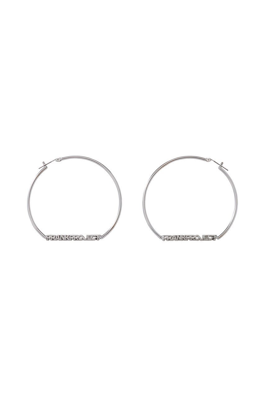 【プランク プロジェクト/PRANK PROJECT】のロゴフープピアス / Logo Hoop Earrings インテリア・キッズ・メンズ・レディースファッション・服の通販 founy(ファニー) 　ファッション　Fashion　レディースファッション　Fashion for Women　ジュエリー　Jewelry　ファッションリング　Fashion Rings　イヤリング・フープ・ドロップタイプ　Hoop, Drop & Clip Earrings　イヤリング　Earrings　シルバー　Silver, Metallic Silver　フォルム　Silhouette, Form　フープ　Hoop, Hoop Earrings　SLV(シルバー)|ID: prp329100004953045 ipo3291000000037166150