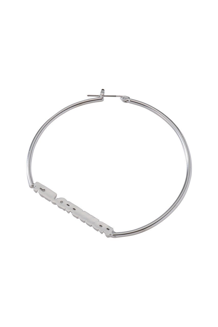 【プランク プロジェクト/PRANK PROJECT】のロゴフープピアス / Logo Hoop Earrings 人気、トレンドファッション・服の通販 founy(ファニー) 　ファッション　Fashion　レディースファッション　Fashion for Women　ジュエリー　Jewelry　ファッションリング　Fashion Rings　イヤリング・フープ・ドロップタイプ　Hoop, Drop & Clip Earrings　イヤリング　Earrings　シルバー　Silver, Metallic Silver　フォルム　Silhouette, Form　フープ　Hoop, Hoop Earrings　other-3|ID: prp329100004953045 ipo3291000000037166152
