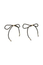 【ナチュラリジュエリ/NATURALI JEWELRY】のタッセルリボンピアス オブシディアン|ID: prp329100004953052 ipo3291000000037335998