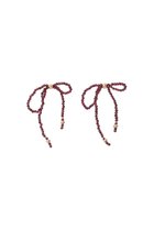 【ナチュラリジュエリ/NATURALI JEWELRY】のタッセルリボンピアス ガーネット|ID: prp329100004953052 ipo3291000000037335999