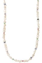 【ナチュラリジュエリ/NATURALI JEWELRY】のジェム&パールステーションネックレス ホワイト|ID: prp329100004953059 ipo3291000000037166253