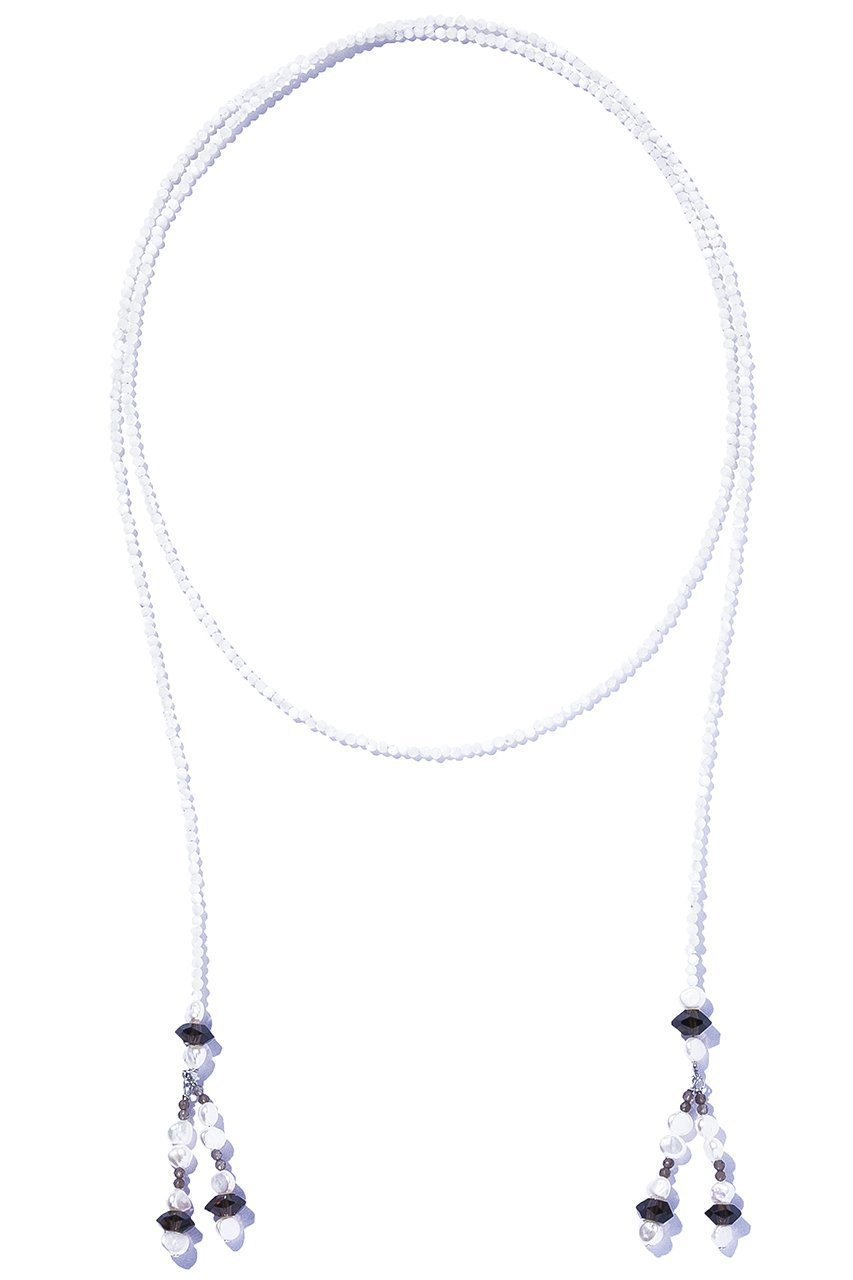 【ルボンボン/les bonbon】のpearl fringe ラリエット インテリア・キッズ・メンズ・レディースファッション・服の通販 founy(ファニー) 　ファッション　Fashion　レディースファッション　Fashion for Women　ジュエリー　Jewelry　ファッションリング　Fashion Rings　ネックレス　Necklaces & Pendants　おすすめ　Recommended / Our Picks　エスニック　Ethnic Style　カットソー　Cut and Sewn Top　デニム　Denim, Jeans Material　ネックレス　Necklace, Pendant Necklace　パール　Pearl, Pearl Accent　フリンジ　Fringe, Tassel　リボン　Ribbon, Bow　ホワイト|ID: prp329100004953077 ipo3291000000037166364