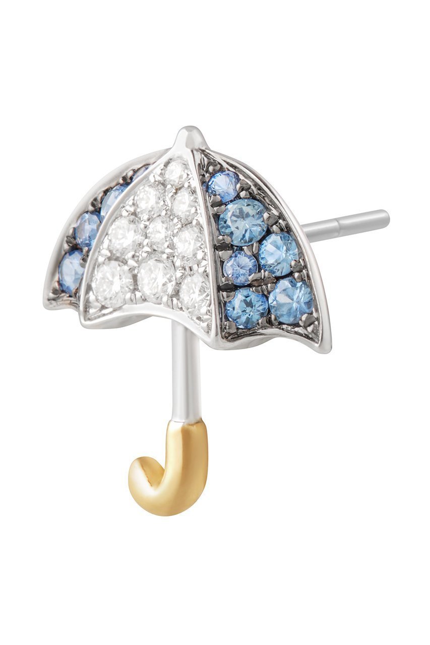 【ビジュードエム/Bijou de M】の【受注生産】雨の日ピアス(片耳用) 人気、トレンドファッション・服の通販 founy(ファニー) 　ファッション　Fashion　レディースファッション　Fashion for Women　ジュエリー　Jewelry　ファッションリング　Fashion Rings　イヤリング・フープ・ドロップタイプ　Hoop, Drop & Clip Earrings　イヤリング　Earrings　ダイヤモンド　Diamond, Brilliant Cut　モチーフ　Motif, Design Theme　傘　Umbrella, Parasol　片耳　One-Ear, Single Earring　other-3|ID: prp329100004953092 ipo3291000000037166462