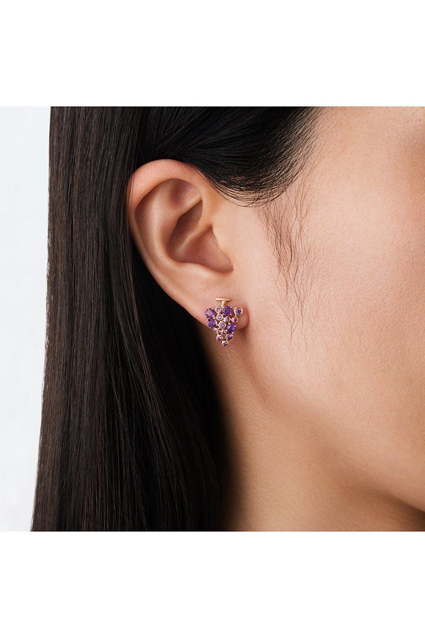 【ビジュードエム/Bijou de M】の【受注生産】ピノ ノワールピアス(片耳用) 人気、トレンドファッション・服の通販 founy(ファニー) 　ファッション　Fashion　レディースファッション　Fashion for Women　ジュエリー　Jewelry　ファッションリング　Fashion Rings　イヤリング・フープ・ドロップタイプ　Hoop, Drop & Clip Earrings　おすすめ　Recommended / Our Picks　イヤリング　Earrings　ギフト プレゼント　Gift / Present　モチーフ　Motif, Design Theme　エレガント 上品　Elegant　片耳　One-Ear, Single Earring　other-2|ID: prp329100004953095 ipo3291000000037166475