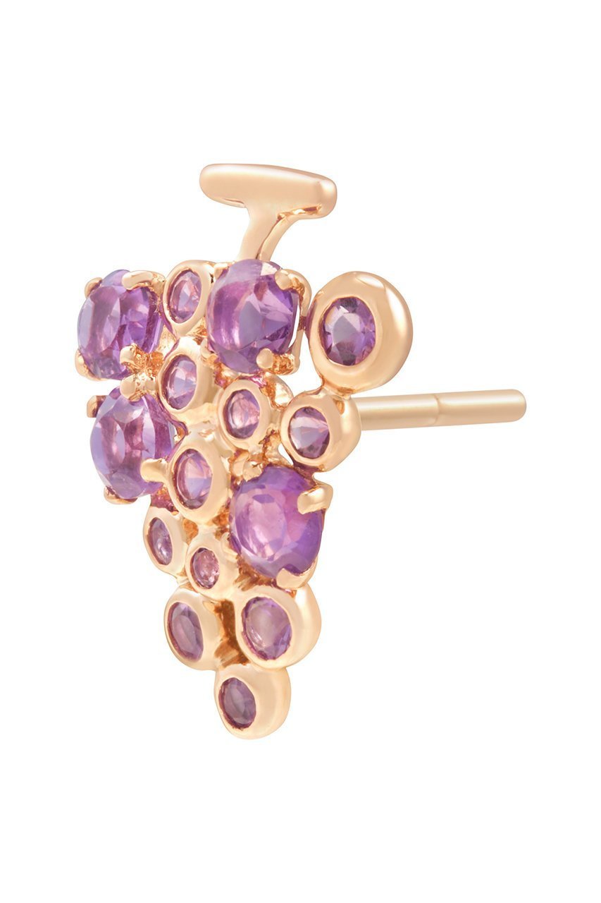 【ビジュードエム/Bijou de M】の【受注生産】ピノ ノワールピアス(片耳用) 人気、トレンドファッション・服の通販 founy(ファニー) 　ファッション　Fashion　レディースファッション　Fashion for Women　ジュエリー　Jewelry　ファッションリング　Fashion Rings　イヤリング・フープ・ドロップタイプ　Hoop, Drop & Clip Earrings　おすすめ　Recommended / Our Picks　イヤリング　Earrings　ギフト プレゼント　Gift / Present　モチーフ　Motif, Design Theme　エレガント 上品　Elegant　片耳　One-Ear, Single Earring　other-3|ID: prp329100004953095 ipo3291000000037166476