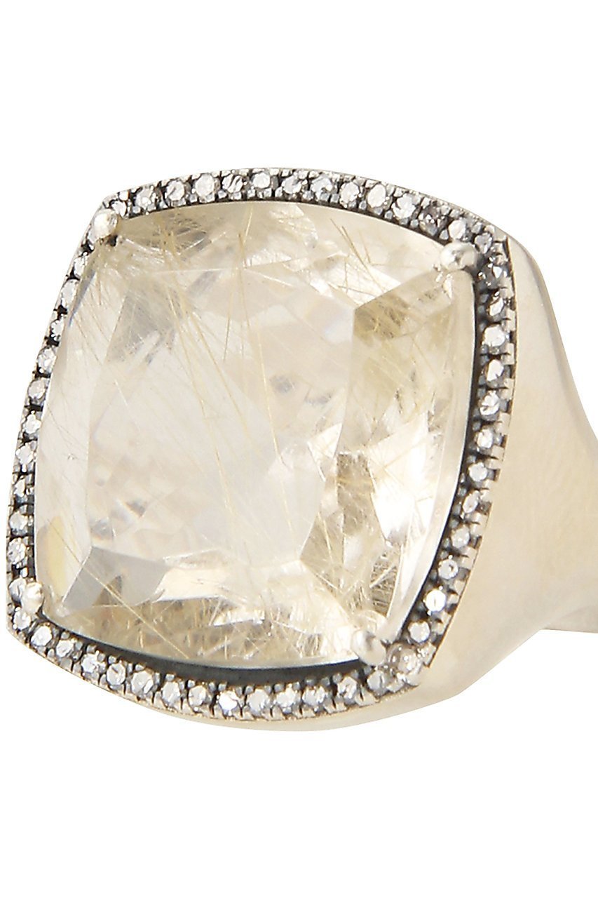 【アドリン ヒュー/Adlin Hue】のRutilated Quartz Canan Pinky リング 人気、トレンドファッション・服の通販 founy(ファニー) 　ファッション　Fashion　レディースファッション　Fashion for Women　ジュエリー　Jewelry　シルバー　Silver, Metallic Silver　スクエア　Square, Square Shape　ビジュー　Bijou, Jewel-like Accent　フォルム　Silhouette, Form　エレガント 上品　Elegant　other-4|ID: prp329100004953097 ipo3291000000037166487